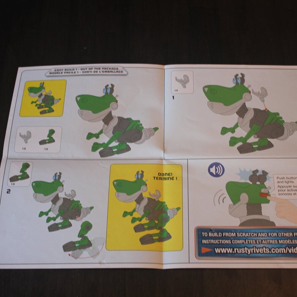 Nickelodeon Rusty Rivets Build Me Rivet System Botasaur Dinosaur Figure - Picture 7 of 7